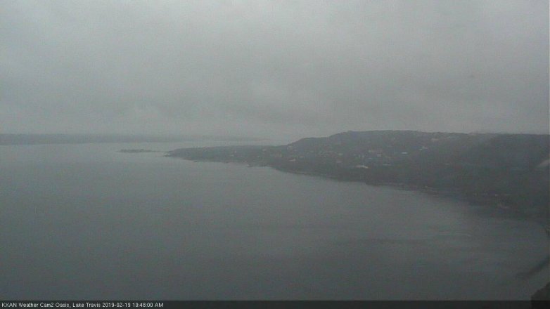 Lake Travis webcam, February 19, 2019 9:50 AM CT