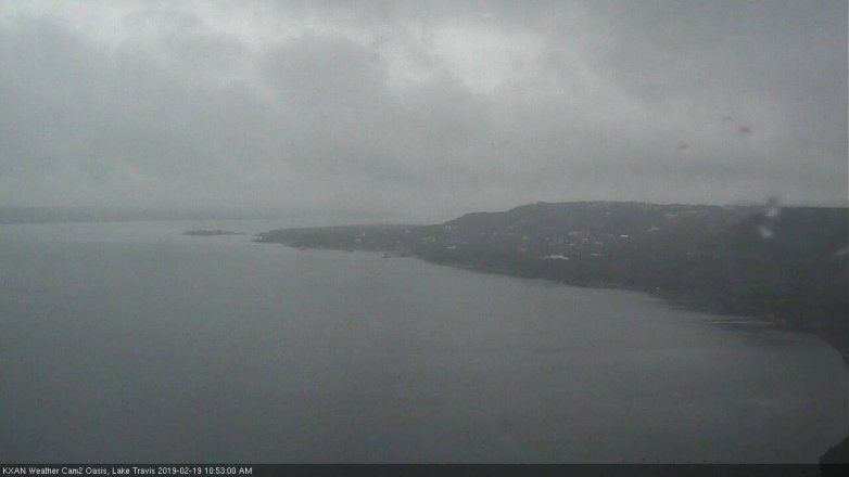 Lake Travis webcam, February 19, 2019 9:55 AM CT