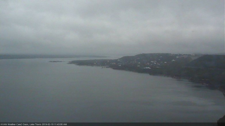 Lake Travis webcam, February 19, 2019 10:45 AM CT