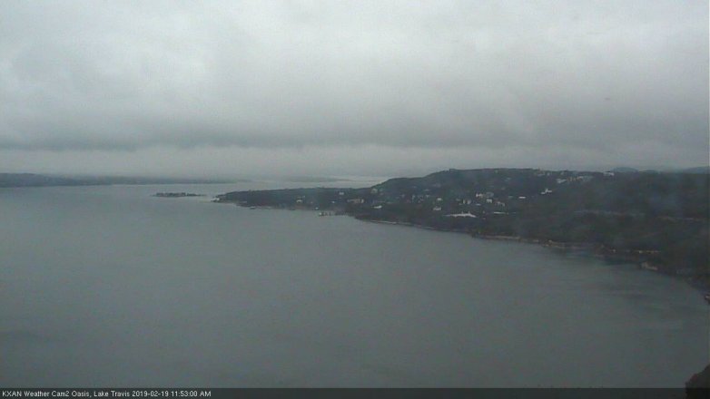 Lake Travis webcam, February 19, 2019 10:55 AM CT