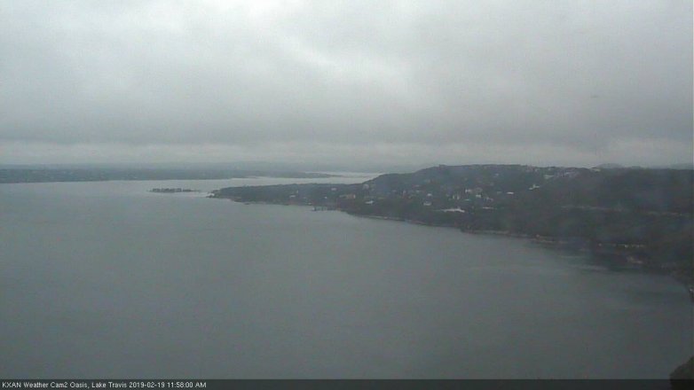 Lake Travis webcam, February 19, 2019 11:00 AM CT