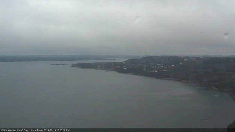 Lake Travis webcam, February 19, 2019 11:05 AM CT