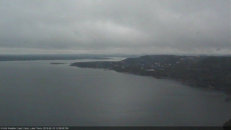Lake Travis webcam, February 19, 2019 11:10 AM CT
