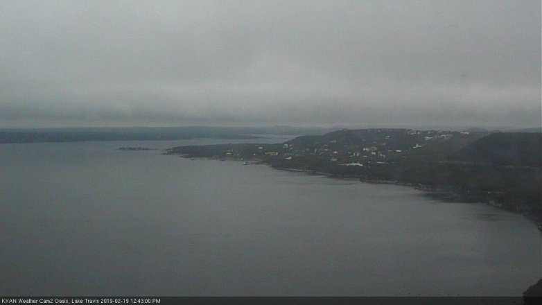 Lake Travis webcam, February 19, 2019 11:45 AM CT
