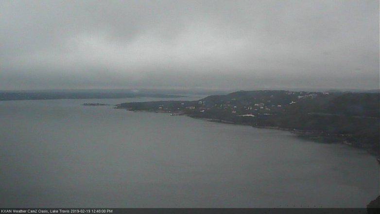 Lake Travis webcam, February 19, 2019 11:50 AM CT