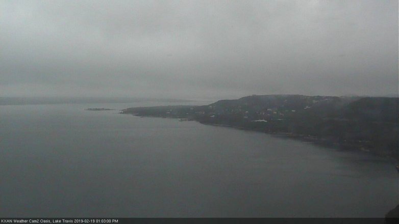 Lake Travis webcam, February 19, 2019 12:05 PM CT