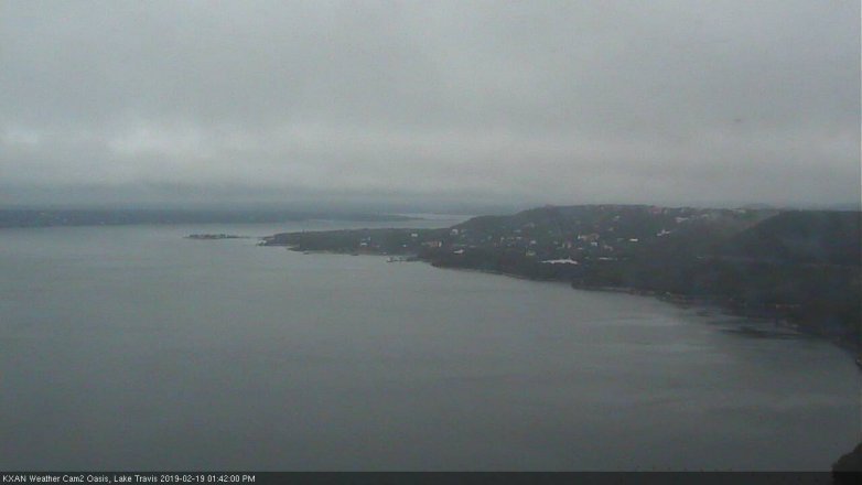 Lake Travis webcam, February 19, 2019 12:45 PM CT