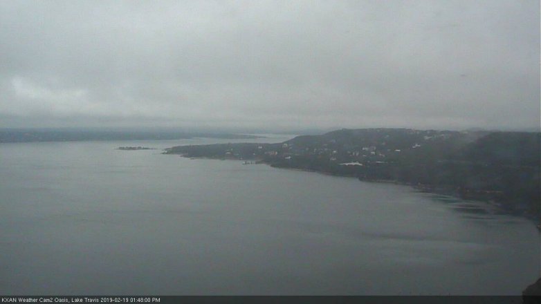 Lake Travis webcam, February 19, 2019 12:50 PM CT