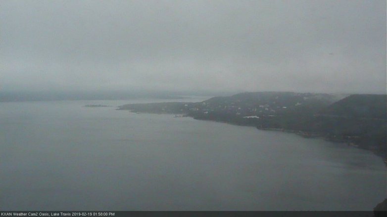 Lake Travis webcam, February 19, 2019 1:00 PM CT