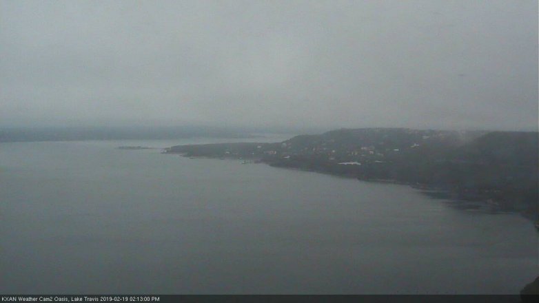 Lake Travis webcam, February 19, 2019 1:15 PM CT