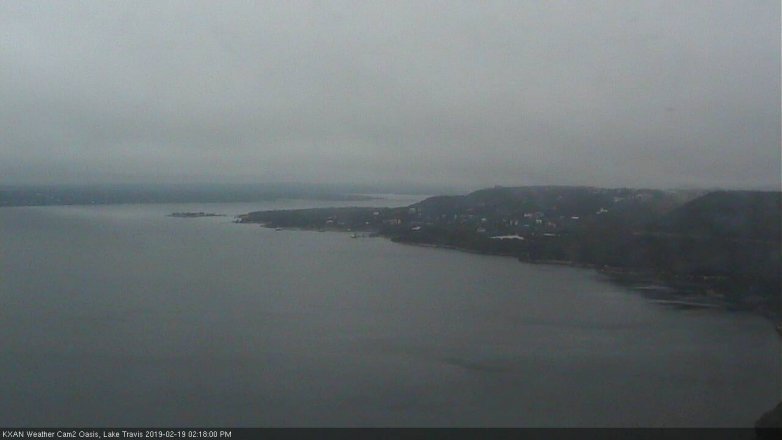 Lake Travis webcam, February 19, 2019 1:20 PM CT