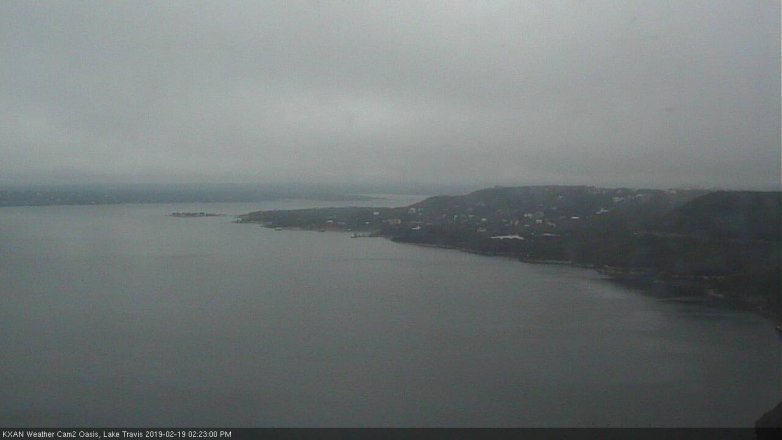 Lake Travis webcam, February 19, 2019 1:25 PM CT
