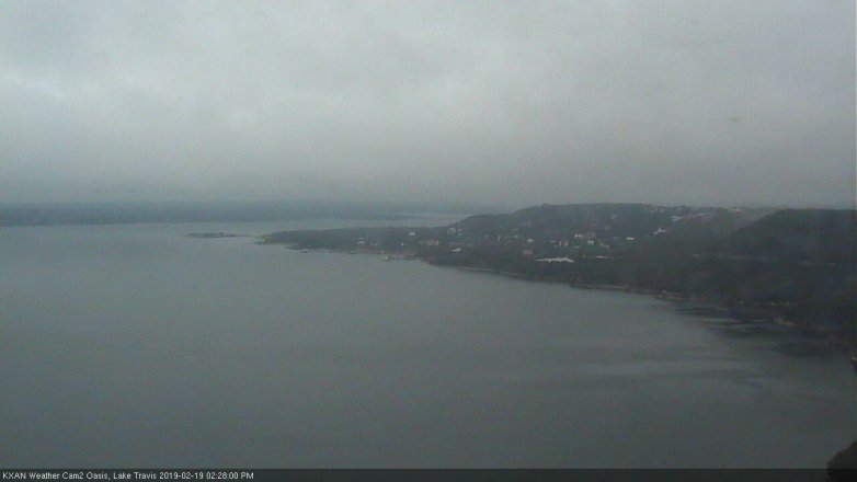 Lake Travis webcam, February 19, 2019 1:30 PM CT