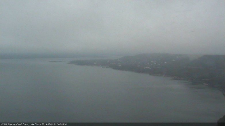 Lake Travis webcam, February 19, 2019 1:40 PM CT