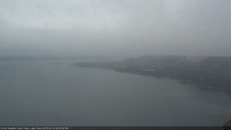 Lake Travis webcam, February 19, 2019 1:55 PM CT