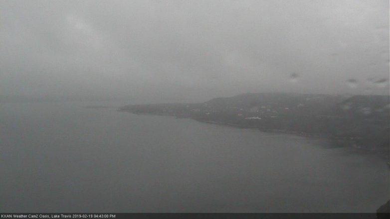 Lake Travis webcam, February 19, 2019 3:45 PM CT