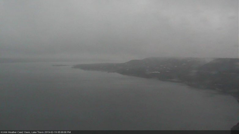 Lake Travis webcam, February 19, 2019 4:10 PM CT