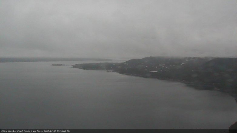 Lake Travis webcam, February 19, 2019 4:20 PM CT