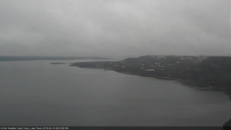 Lake Travis webcam, February 19, 2019 4:25 PM CT