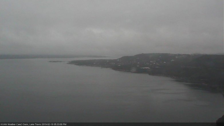 Lake Travis webcam, February 19, 2019 4:35 PM CT