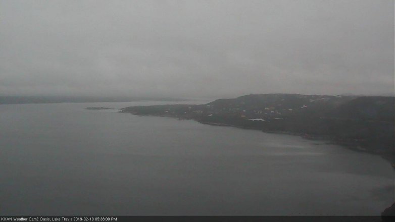 Lake Travis webcam, February 19, 2019 4:40 PM CT