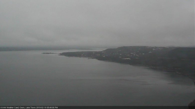 Lake Travis webcam, February 19, 2019 4:50 PM CT