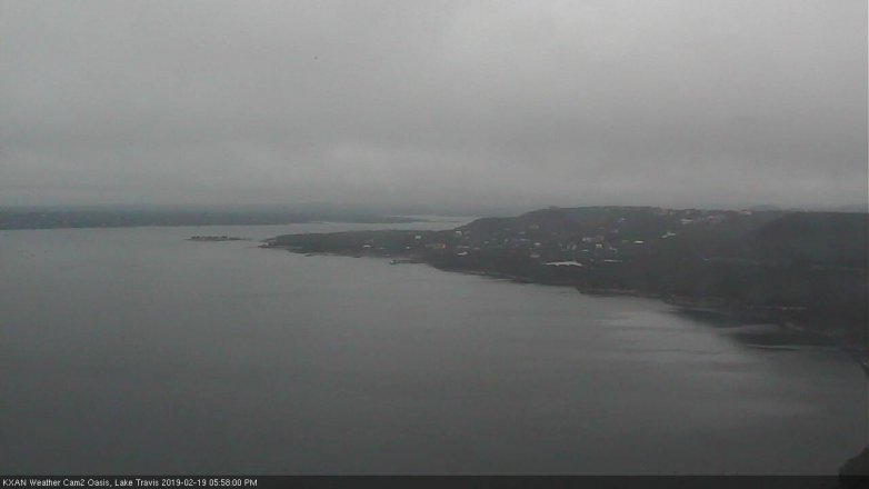 Lake Travis webcam, February 19, 2019 5:00 PM CT