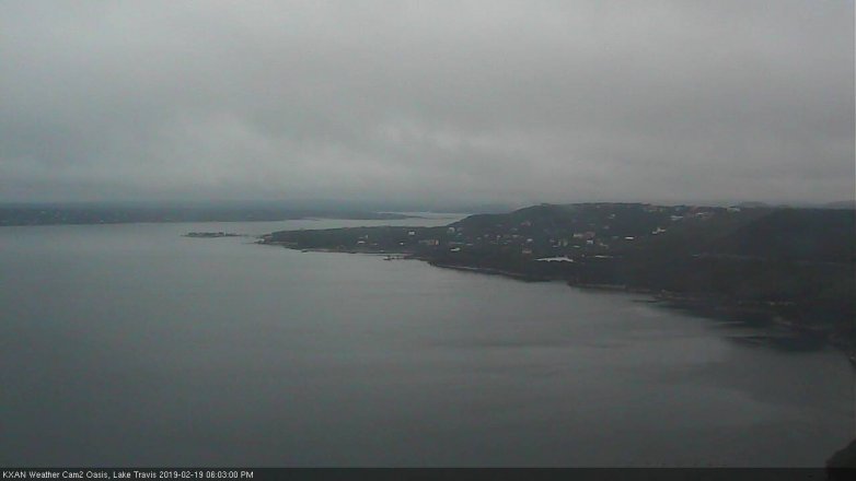 Lake Travis webcam, February 19, 2019 5:05 PM CT