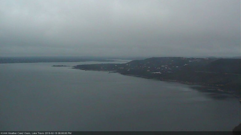 Lake Travis webcam, February 19, 2019 5:10 PM CT