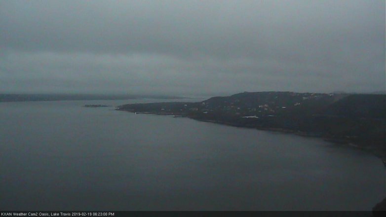 Lake Travis webcam, February 19, 2019 5:25 PM CT