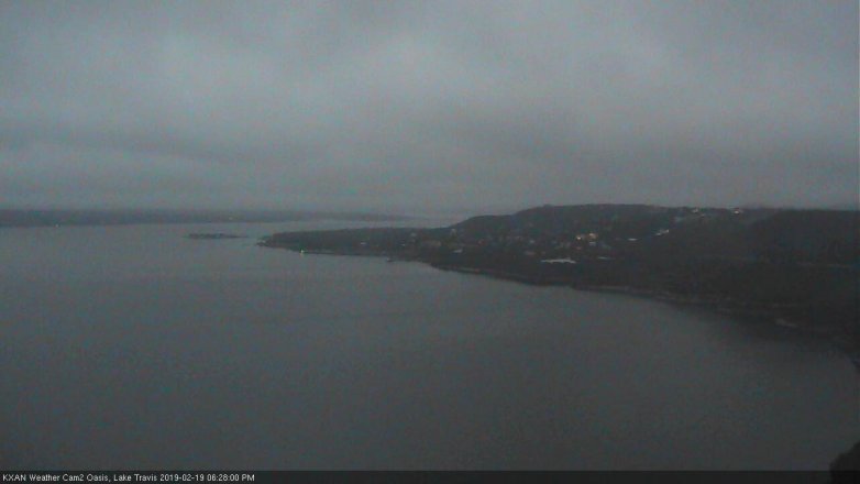 Lake Travis webcam, February 19, 2019 5:30 PM CT
