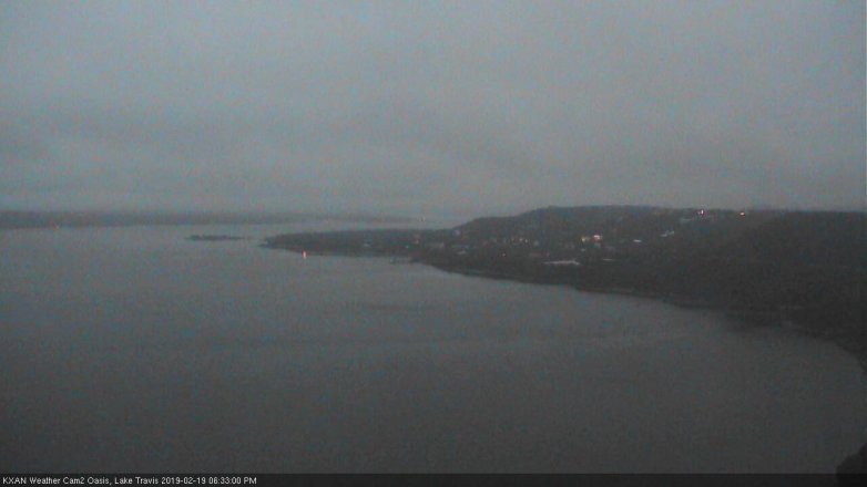 Lake Travis webcam, February 19, 2019 5:35 PM CT