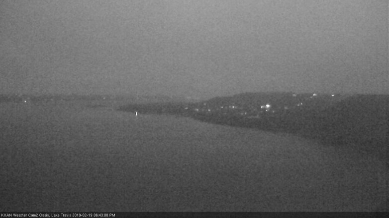 Lake Travis webcam, February 19, 2019 5:45 PM CT