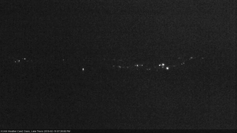 Lake Travis webcam, February 19, 2019 6:40 PM CT