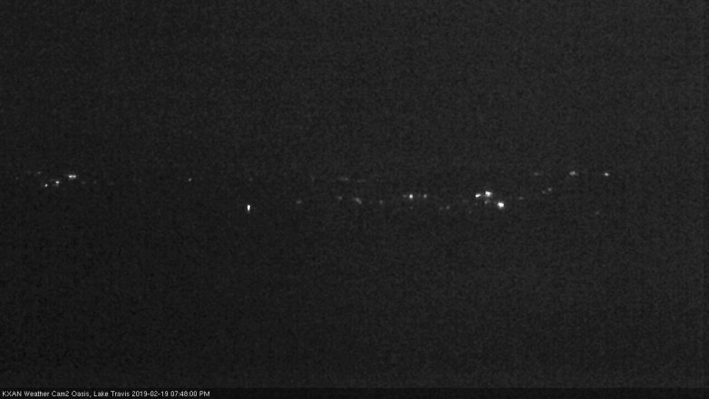 Lake Travis webcam, February 19, 2019 6:50 PM CT