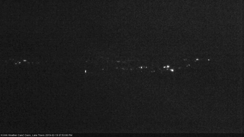 Lake Travis webcam, February 19, 2019 6:55 PM CT