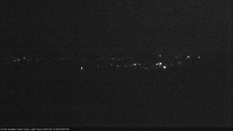 Lake Travis webcam, February 19, 2019 7:05 PM CT