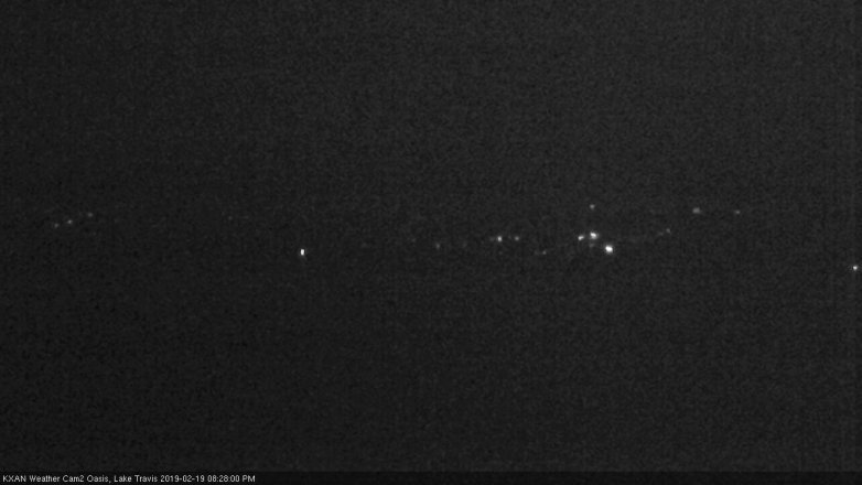 Lake Travis webcam, February 19, 2019 7:30 PM CT