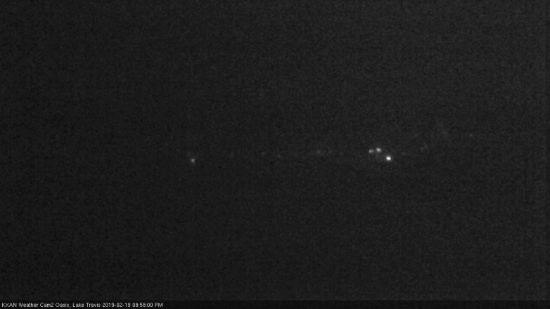 Lake Travis webcam, February 19, 2019 8:00 PM CT