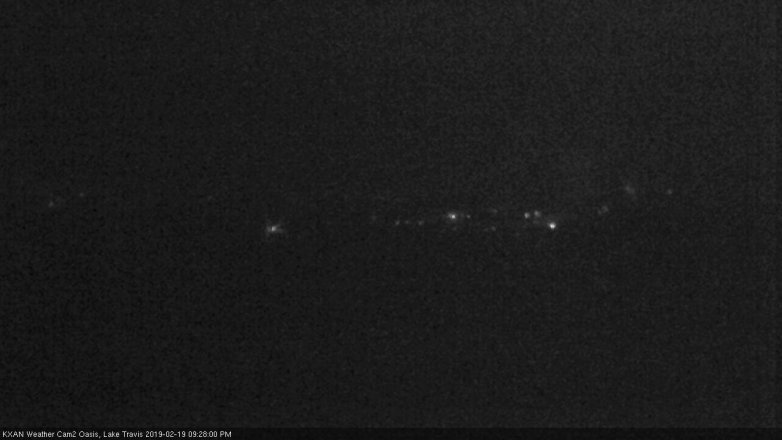 Lake Travis webcam, February 19, 2019 8:30 PM CT