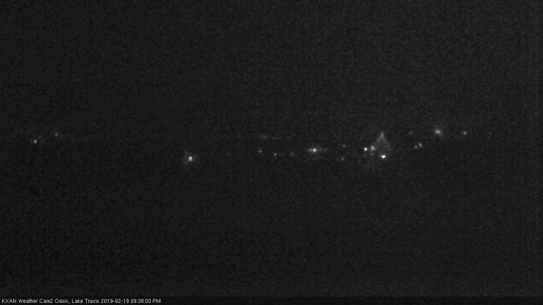 Lake Travis webcam, February 19, 2019 8:40 PM CT