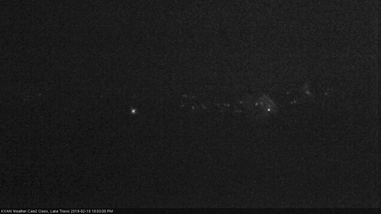 Lake Travis webcam, February 19, 2019 9:05 PM CT