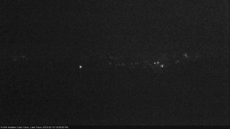 Lake Travis webcam, February 19, 2019 9:10 PM CT