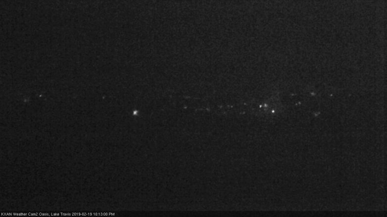 Lake Travis webcam, February 19, 2019 9:15 PM CT