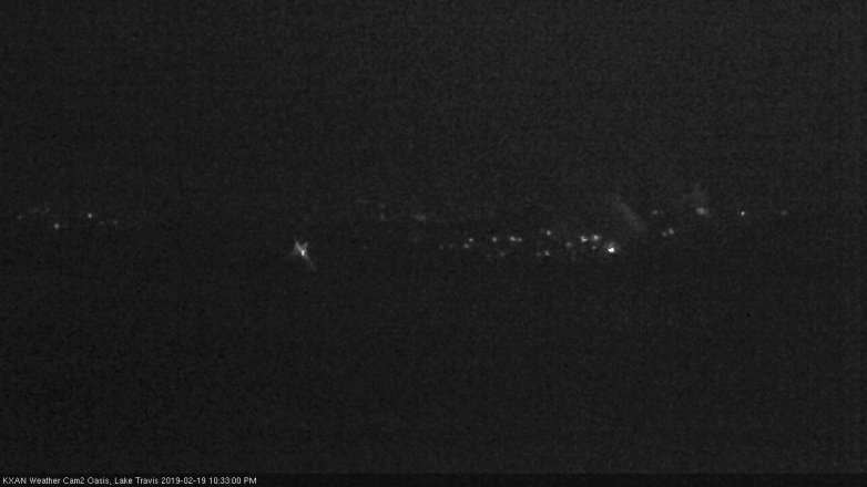 Lake Travis webcam, February 19, 2019 9:35 PM CT