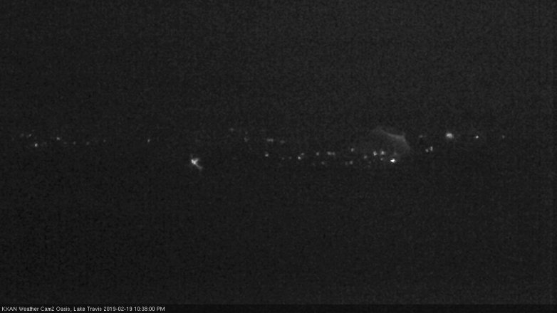 Lake Travis webcam, February 19, 2019 9:40 PM CT