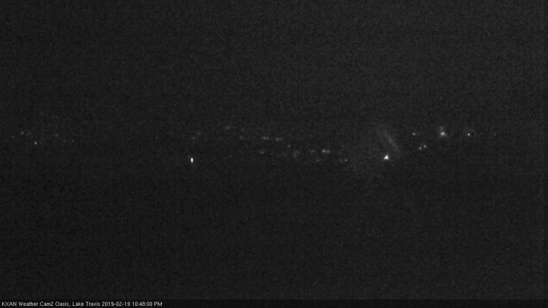 Lake Travis webcam, February 19, 2019 9:50 PM CT