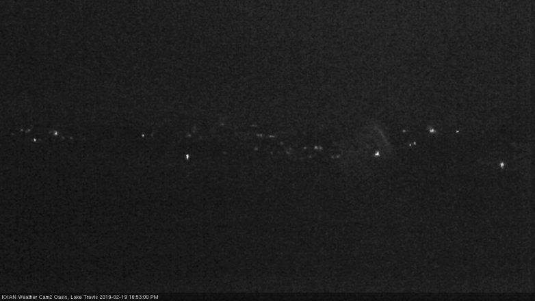 Lake Travis webcam, February 19, 2019 9:55 PM CT