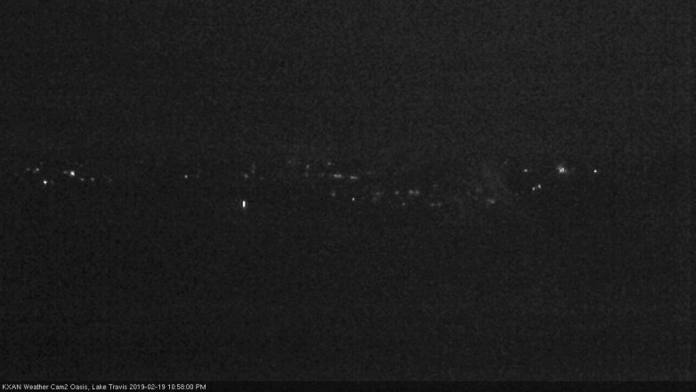Lake Travis webcam, February 19, 2019 10:00 PM CT