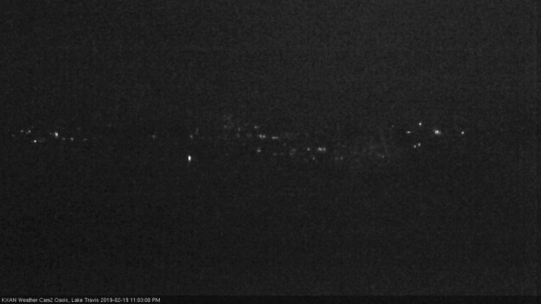Lake Travis webcam, February 19, 2019 10:05 PM CT